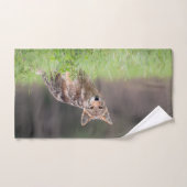 Dierenfotografie, bruine coyote handdoek (Handdoek)