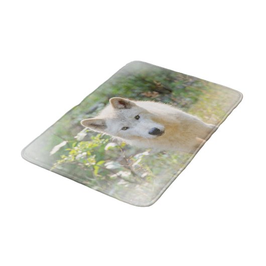 Dierenfotografie, Grijze Wolf Badmat (Gekanteld)