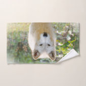 Dierenfotografie, Grijze Wolf Handdoek (Handdoek)