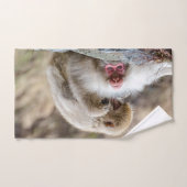 Dierenfotografie, Macaque Monkey Handdoek (Handdoek)