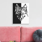 Dierengidsen 11x14" canvas afdruk (Insitu (Woonkamer))