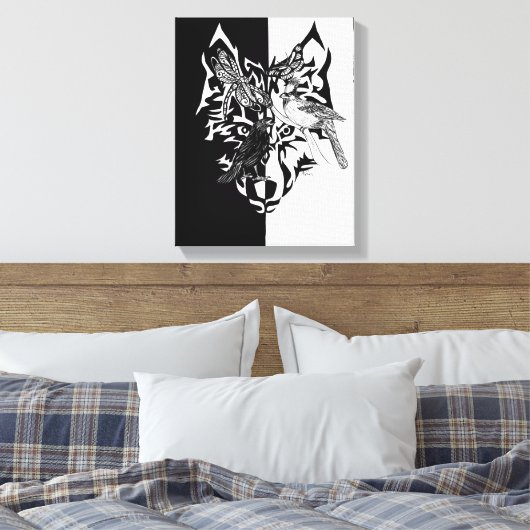 Dierengidsen 11x14" canvas afdruk (Insitu (Slaapkamer))