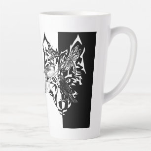 Dierengidsen 15 cm hoog latte mok