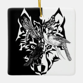 Dierengidsen voor Herdenking Keramisch Ornament