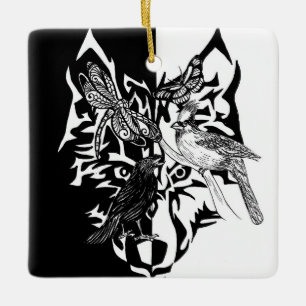 Dierengidsen voor Herdenking Keramisch Ornament