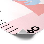 Dierengroeikaart van het meisje Oerwoud houdt bij  Poster (Hoek)