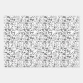 Dierenhandschoen liefdespakpapier set van 3 inpakpapier vel (Voorkant 3)