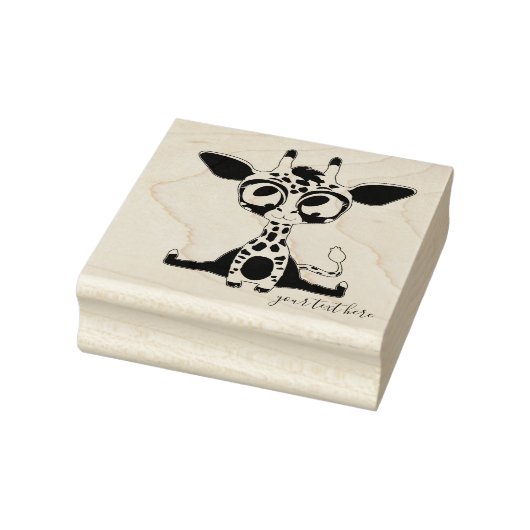 Dierenhandtekening Giraffe Rubberstempel (Stempel)