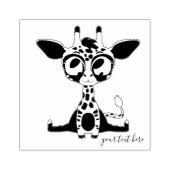 Dierenhandtekening Giraffe Rubberstempel (Afrduk)