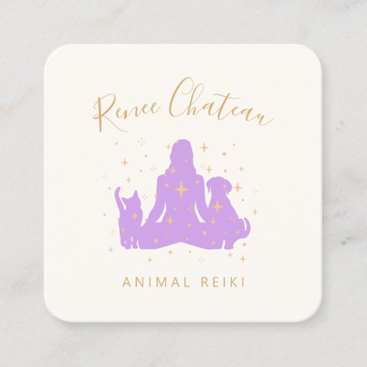 DierenHealing Reiki Master Visitekaartje (Voorkant)