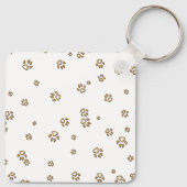 Dierenheldere abstractie vos kleurrijk mooi sleutelhanger (Achterkant)