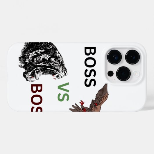 Dierenhoes Boss Case-Mate iPhone Case (Achterkant (horizontaal))
