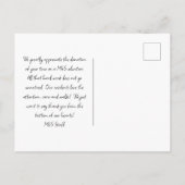 Dierenhouder Drie Bedankt van het fotomodel Briefkaart (Achterkant)