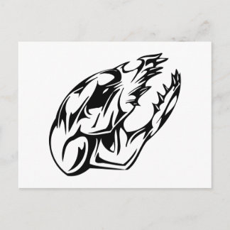 Dierenhuid Briefkaart