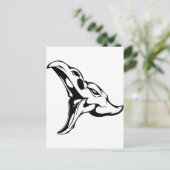 Dierenhuid Briefkaart (Staand voorkant)