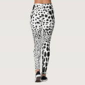 Dierenhuid in zwart en wit leggings (Achterkant)