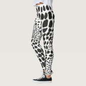 Dierenhuid in zwart en wit leggings (Links)