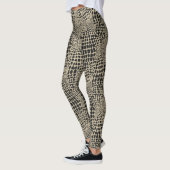 Dierenhuid in zwart en wit leggings (Links)