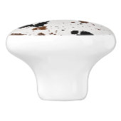 dierenhuid keramische knop (Zijkant)