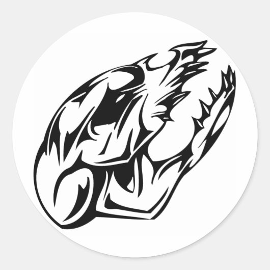 Dierenhuid Ronde Sticker (Voorkant)