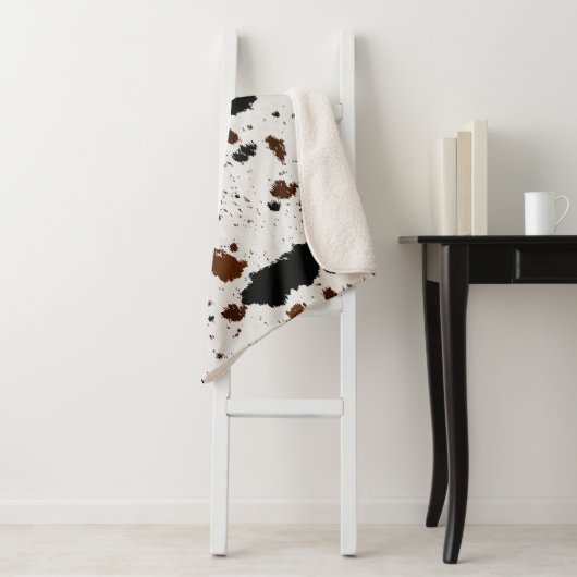 dierenhuid sherpa deken (In situ)