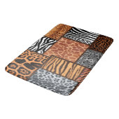 dierenhuiden, trend 2022, luipaard, tijger, zebra  badmat (Gekanteld)