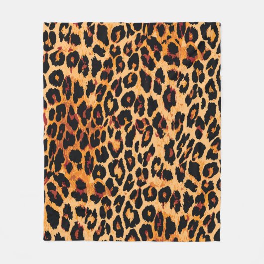Dierenhuidpatroon naadloos. fleece deken (Voorkant)