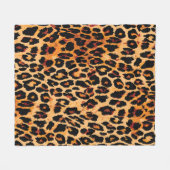 Dierenhuidpatroon naadloos. fleece deken (Voorkant (Horizontaal))
