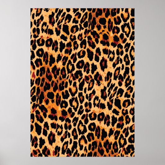 Dierenhuidpatroon naadloos. poster (Voorkant)