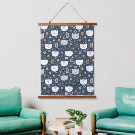 Dierenillustratie Hangend Wandkleed