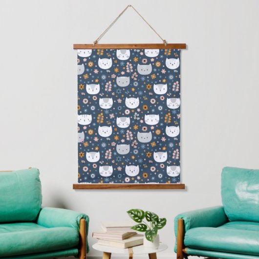 Dierenillustratie Hangend Wandkleed (Woonkamer)