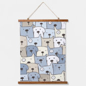Dierenillustratie Hangend Wandkleed (Voorkant)