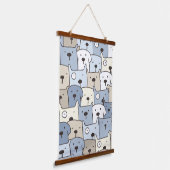 Dierenillustratie Hangend Wandkleed (Gebogen)