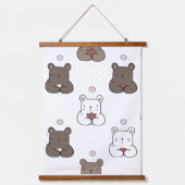Dierenillustratie Hangend Wandkleed (Voorkant)