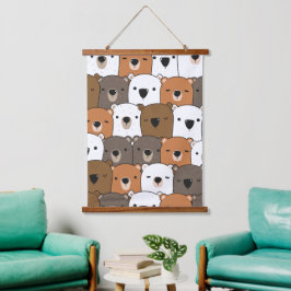 Dierenillustratie Hangend Wandkleed