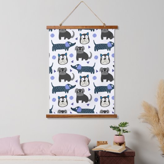 Dierenillustratie Hangend Wandkleed (Slaapkamer)