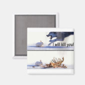 dierenironie magneet (Voorkant / Achterkant)