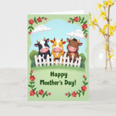 Dierenkaart met Hek Kaart (Gele Bloem)