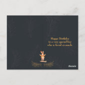 Dierenkaarten eerste verjaardag briefkaart (Achterkant)