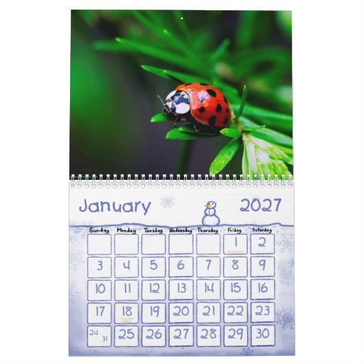 Dierenkalender 5 kalender (Jan 2027)