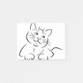 Dierenkattenvanger Kitten Kittie Schets Post-it® Notes (Voorkant)