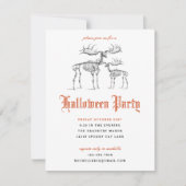 Dierenkeletten Halloween-partij Kaart (Voorkant)