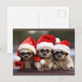 Dierenkerstkaarten Feestdagenkaart (Voorkant / Achterkant)