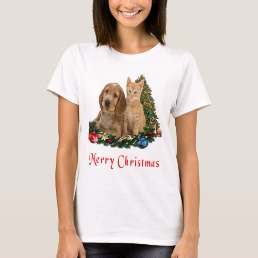 Dierenkerstmis T-shirt (Voorkant)