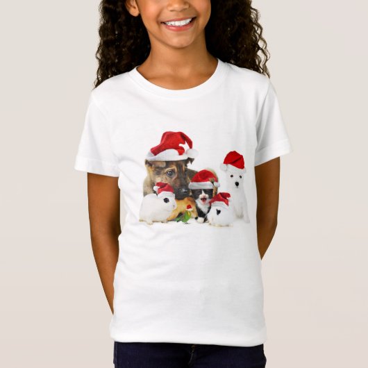 Dierenkerstmis T-shirt (Voorkant)