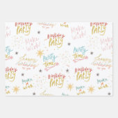 Dierenkleurige Kinderen Inpakpapier Vel (Voorkant 2)