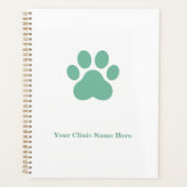 Dierenkliniek Aangepaste Naam en Logo Planner (Voorkant)