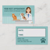 Dierenkliniek Dierenarts Dierenarts Custom Afsprakenkaartje (Voorkant / Achterkant)