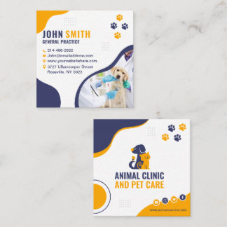 Dierenkliniek, Dierenzorg, Dierenarts Vierkante Visitekaartje