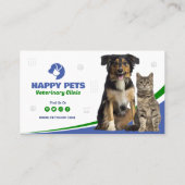 Dierenkliniek, Dierenzorg, Dierenarts Visitekaartje (Achterkant)